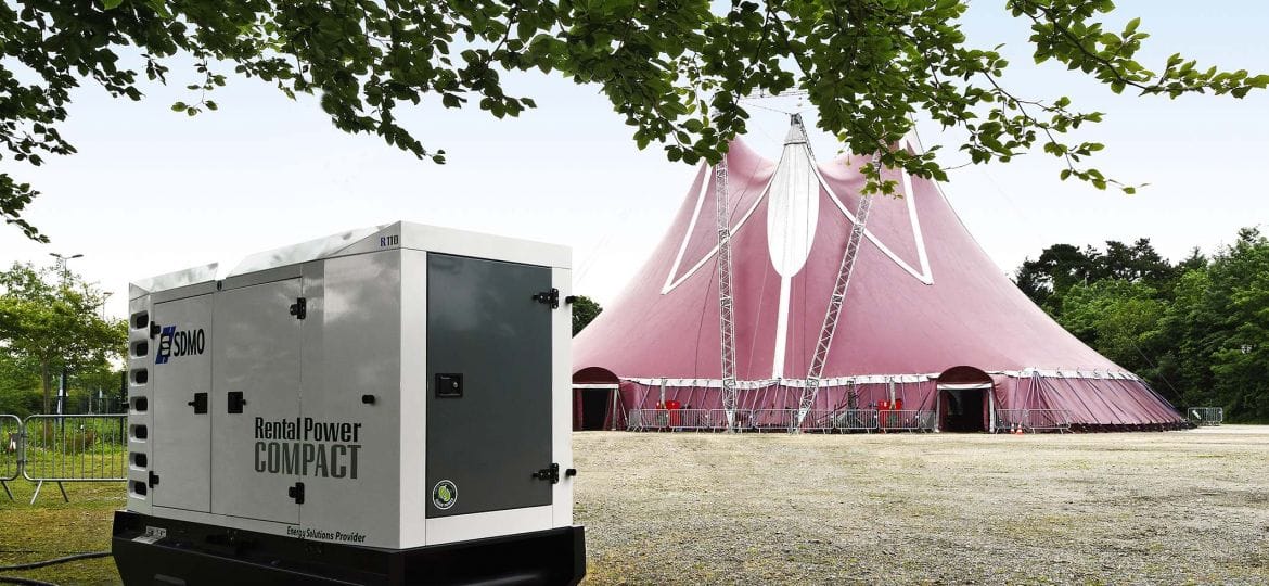 Industrial generator and AC unit rental for outdoor events