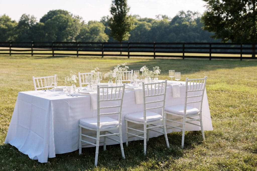Chiavari chairs and premium event furniture rental for weddings