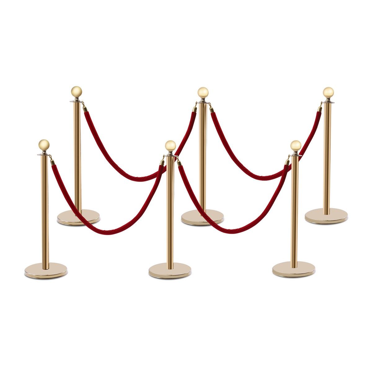 VIP queue poles and retractable belt stanchions for crowd management