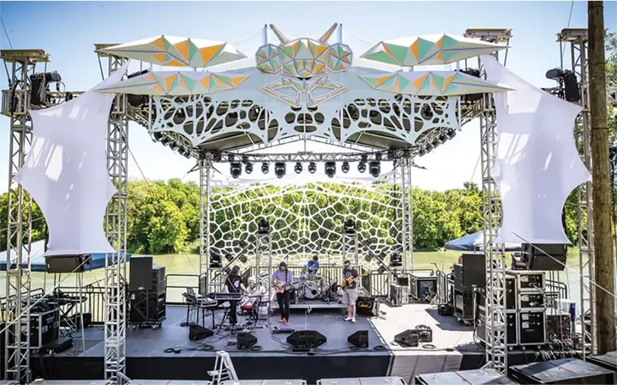 Professional modular stage rental for concerts and outdoor events